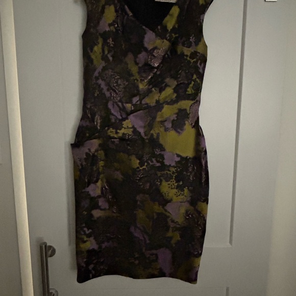 Lela Rose Dresses & Skirts - Lela Rose Purple and Green Sleeveless Mini Dress